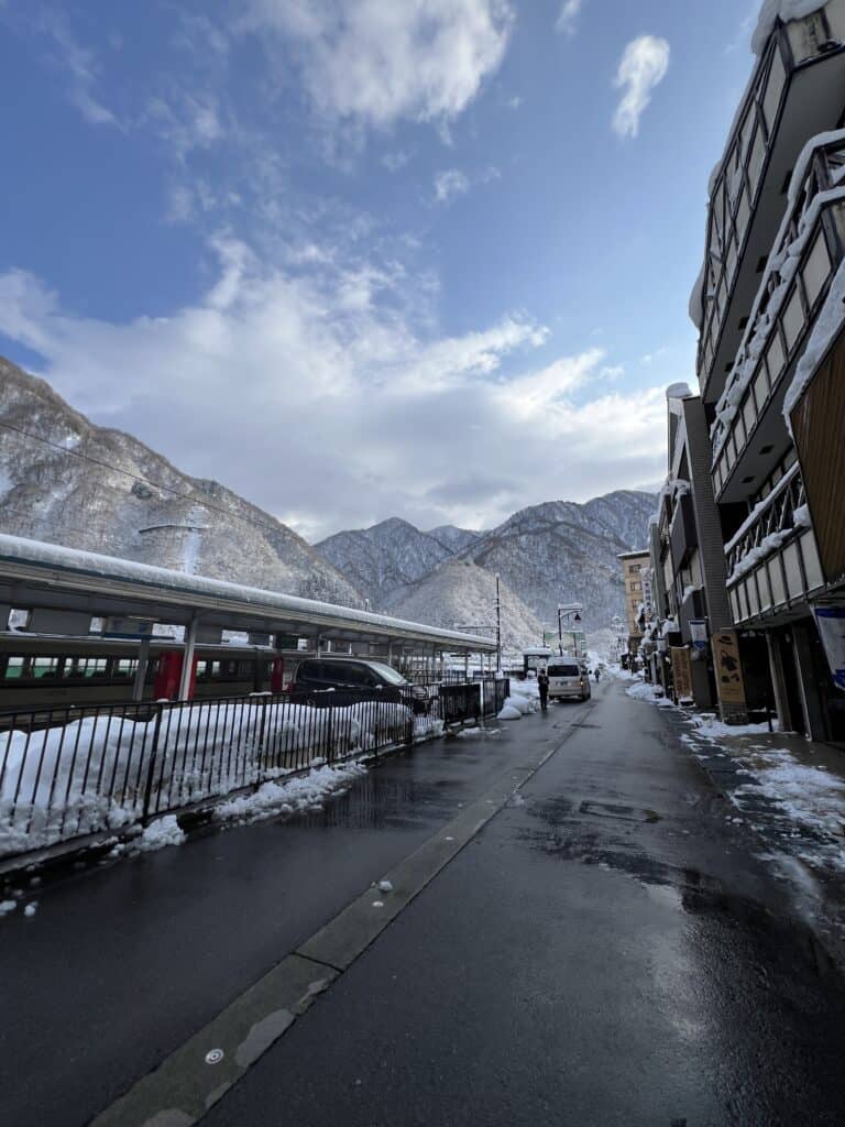 Toyama's Unazaki Onsen during the Winter