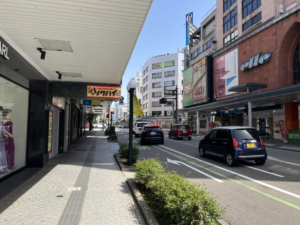 Regular street in Kanazawa
