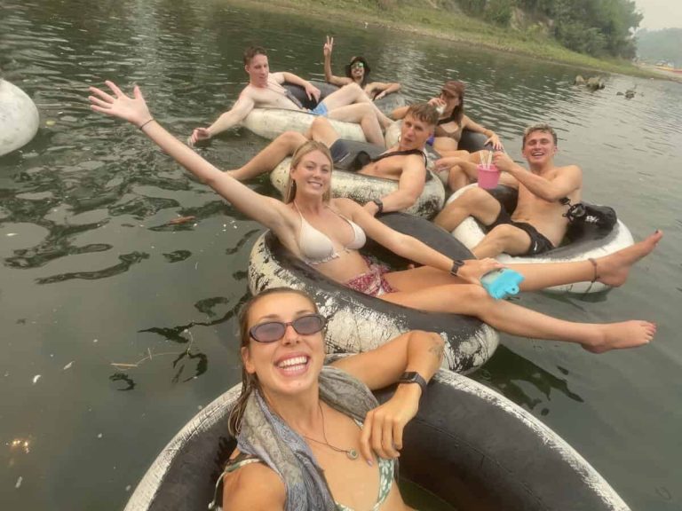 Tubing in Vang Vieng